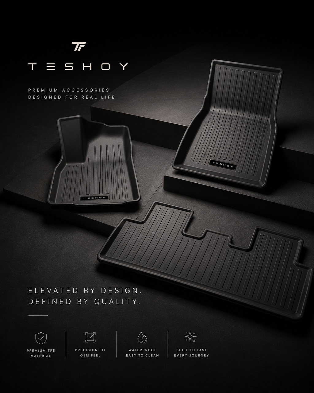 Tesla Model Y 2026 Juniper All-Weather Floor Mats | Premium Interior Protection