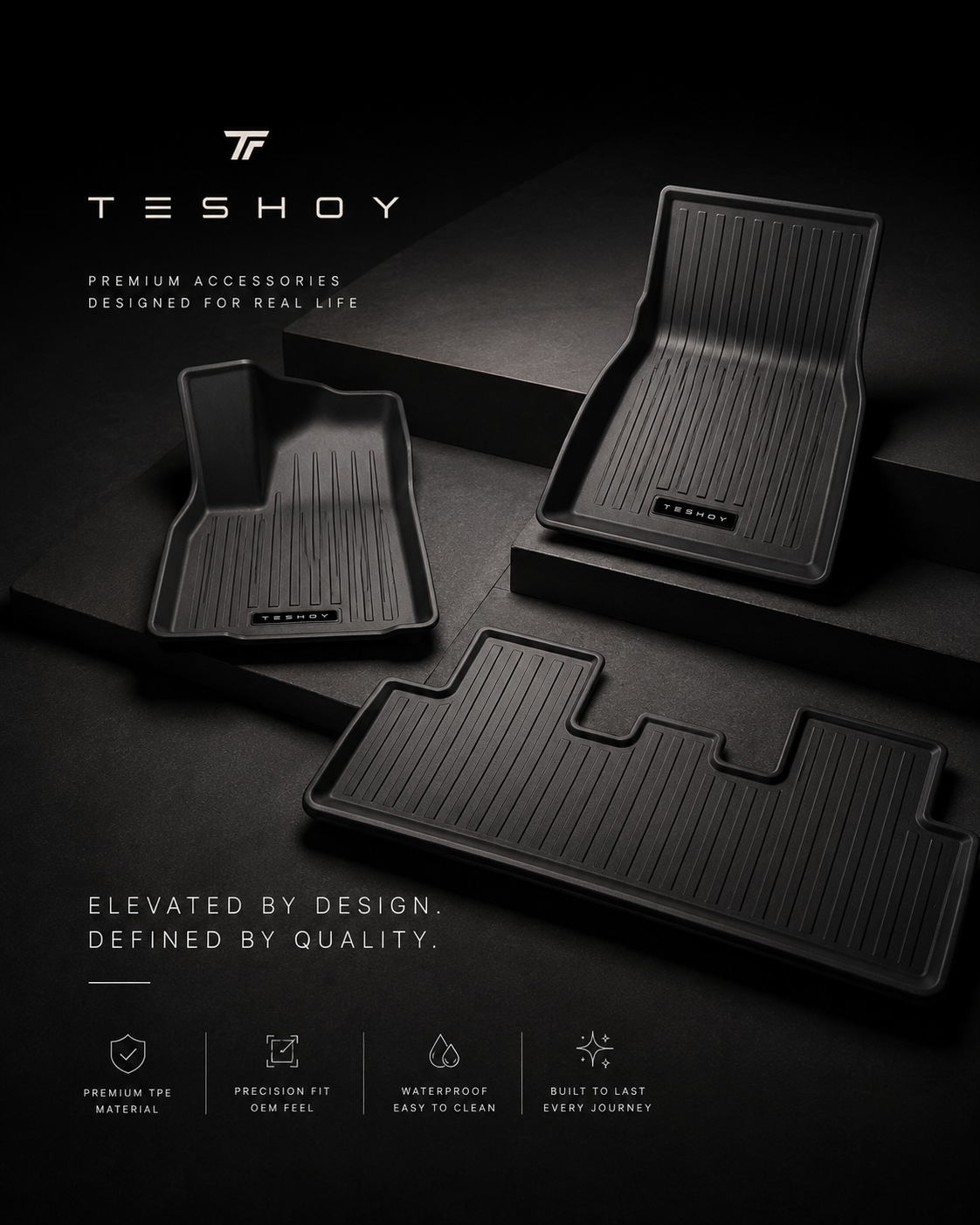 Tesla Model Y 2026 Juniper All-Weather Floor Mats | Premium Interior Protection