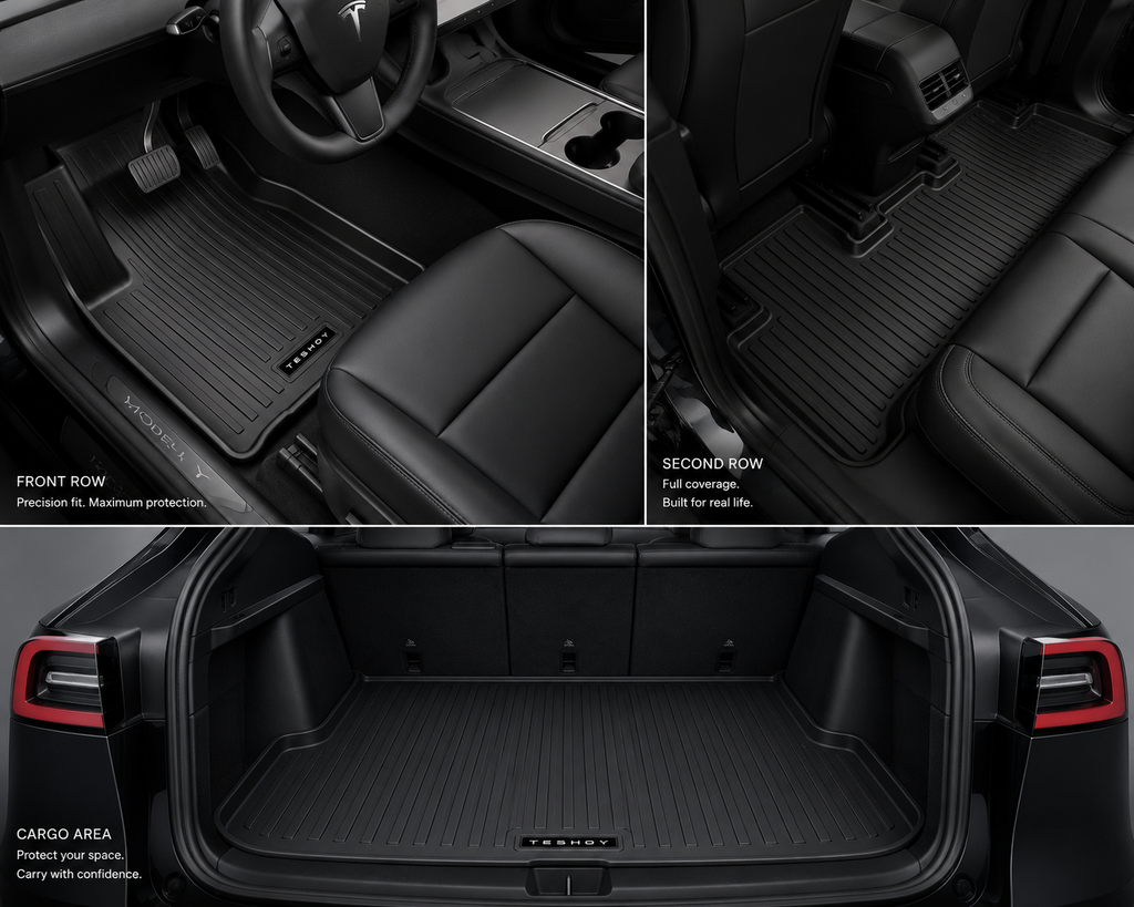 Tesla Model Y 2026 Juniper All-Weather Floor Mats | Premium Interior Protection