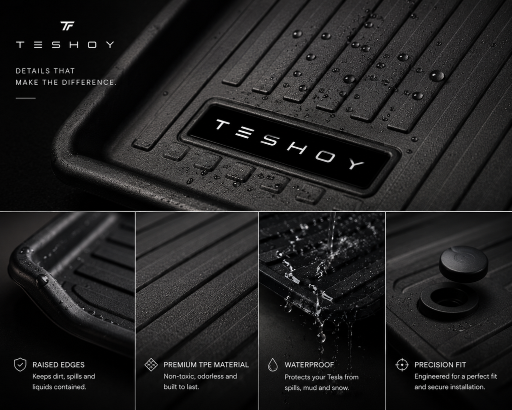 Tesla Model Y 2026 Juniper All-Weather Floor Mats | Premium Interior Protection